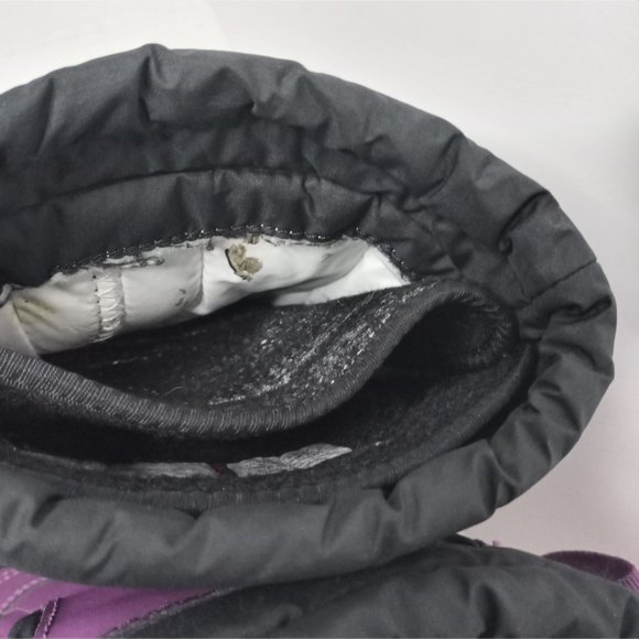 The North Face Alpenglow Waterproof Insulated Fuscha/Gray Snow Boots Girls 5 - Picture 7 of 12